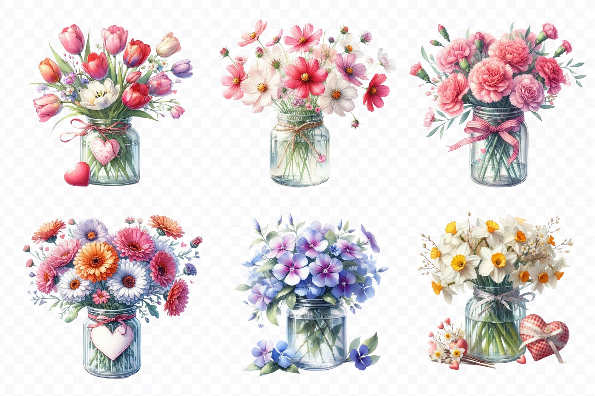 Flowers In Jar Clipart Bundle 3 - CraftNest - Digital Crafting and Art
