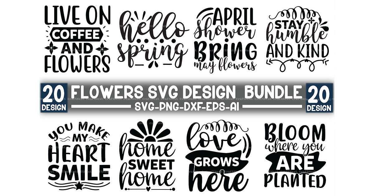 Flowers Design SVG Bundle