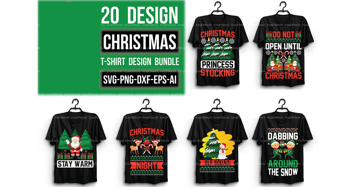 Christmas T-Shirt Design SVG Bundle 1