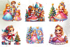 Christmas Princess Clipart Bundle 4 - CraftNest - Digital Crafting and Art