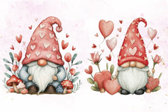 Cute Valentine's Gnomes Clipart Bundle - CraftNest - Digital Crafting and Art