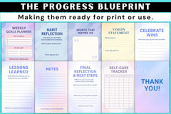 The Progress Blueprint: Achieve Your Goals Efficiently - CraftNest - Digital Crafting and Art
