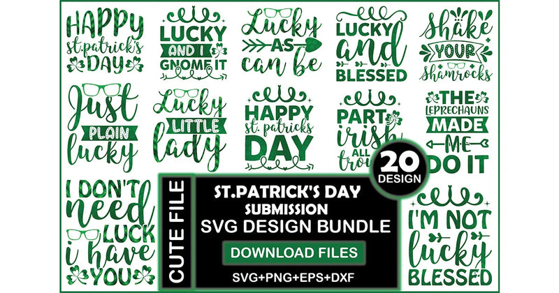 St Patrick's Day SVG Bundle - CraftNest - Digital Crafting and Art