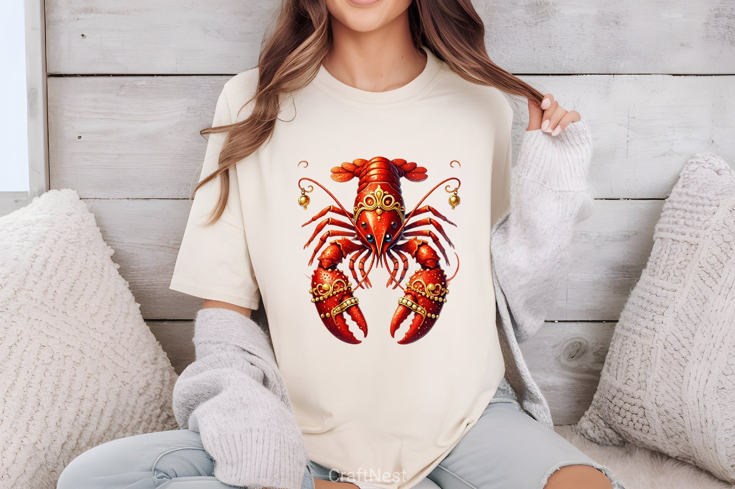 Lobster Mardi Gras Clipart Bundle 1 - CraftNest - Digital Crafting and Art