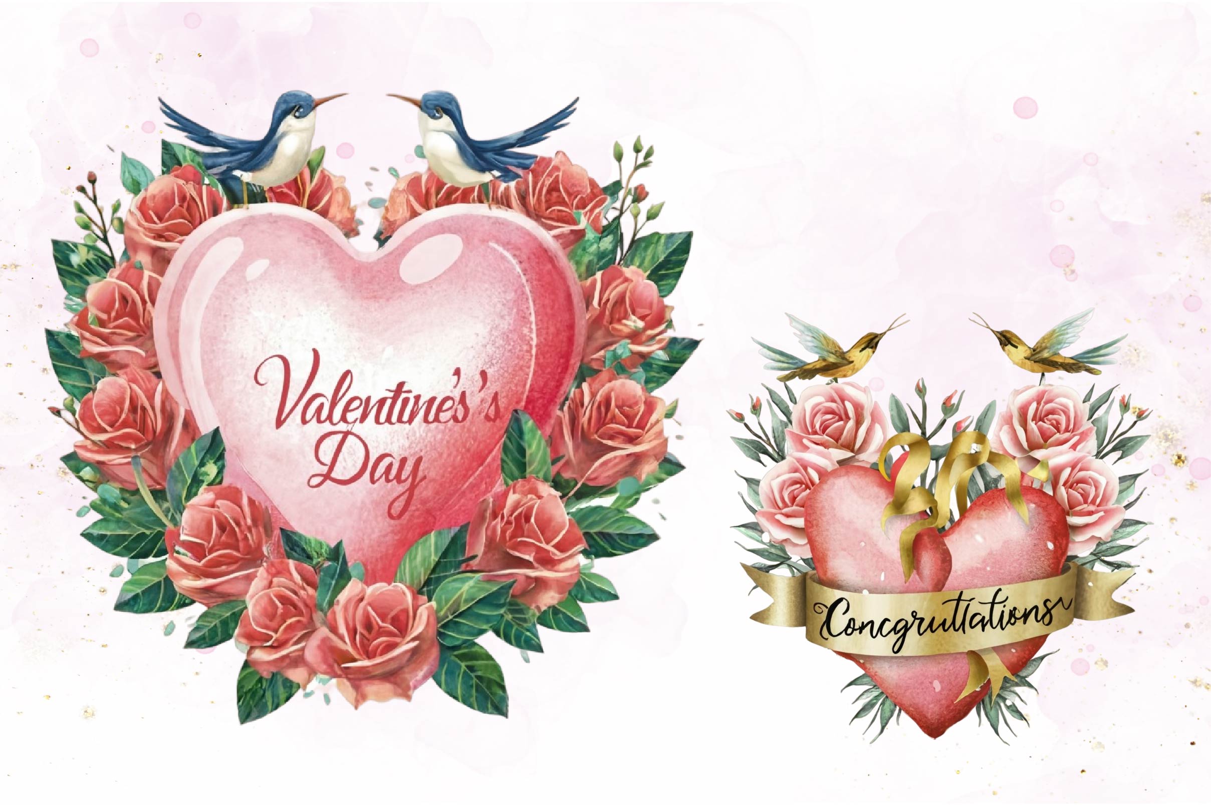 Heart Wreath Clipart Bundle - CraftNest - Digital Crafting and Art