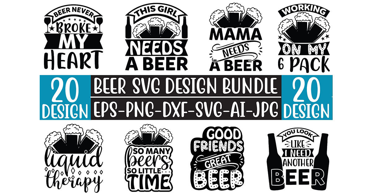 Beer SVG Bundle 15 - CraftNest - Digital Crafting and Art
