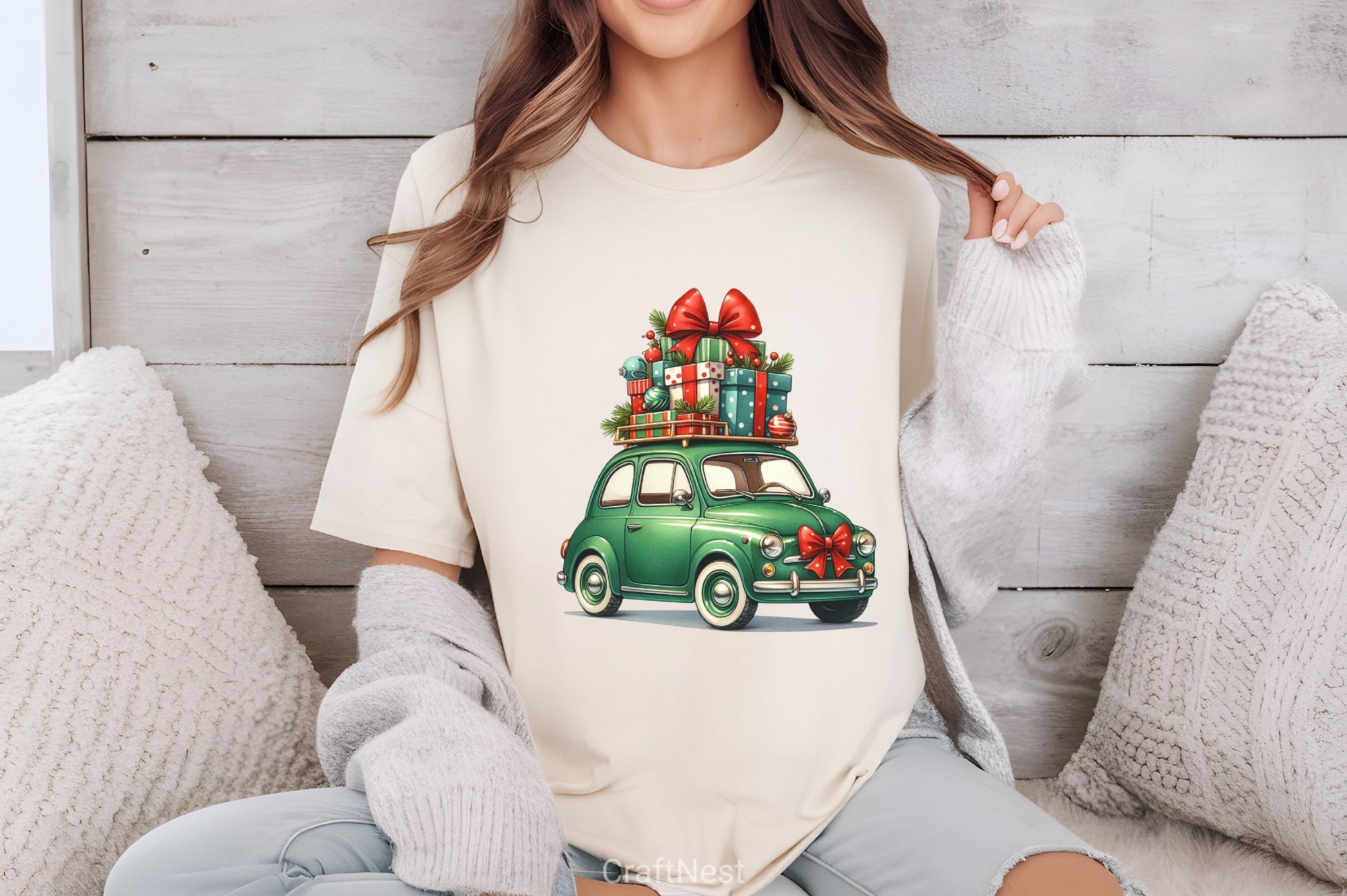 Christmas Car Clipart Bundle 2 - CraftNest - Digital Crafting and Art