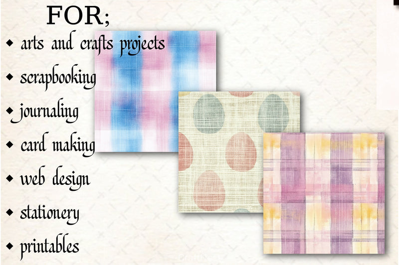 Seamless Easter Plaid Pattern Paper - CraftNest - Digital Crafting and Art