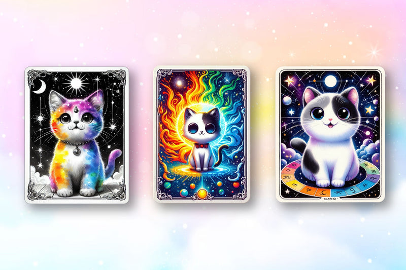 Funny Cat Tarot Cards Clipart Bundle - CraftNest - Digital Crafting and Art