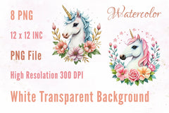 Cute Unicorn Clipart Bundle 12 - CraftNest - Digital Crafting and Art