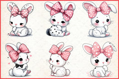 Bunny Clipart Bundle - CraftNest - Digital Crafting and Art