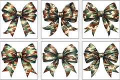 Camo Coquette Bow Clipart Bundle - CraftNest - Digital Crafting and Art