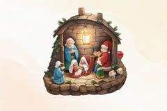 Christmas Nativity Sets Clipart Bundle - CraftNest - Digital Crafting and Art