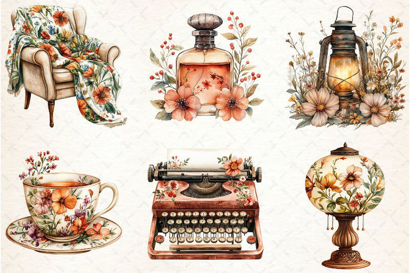 Boho Spring Clipart Bundle - CraftNest - Digital Crafting and Art