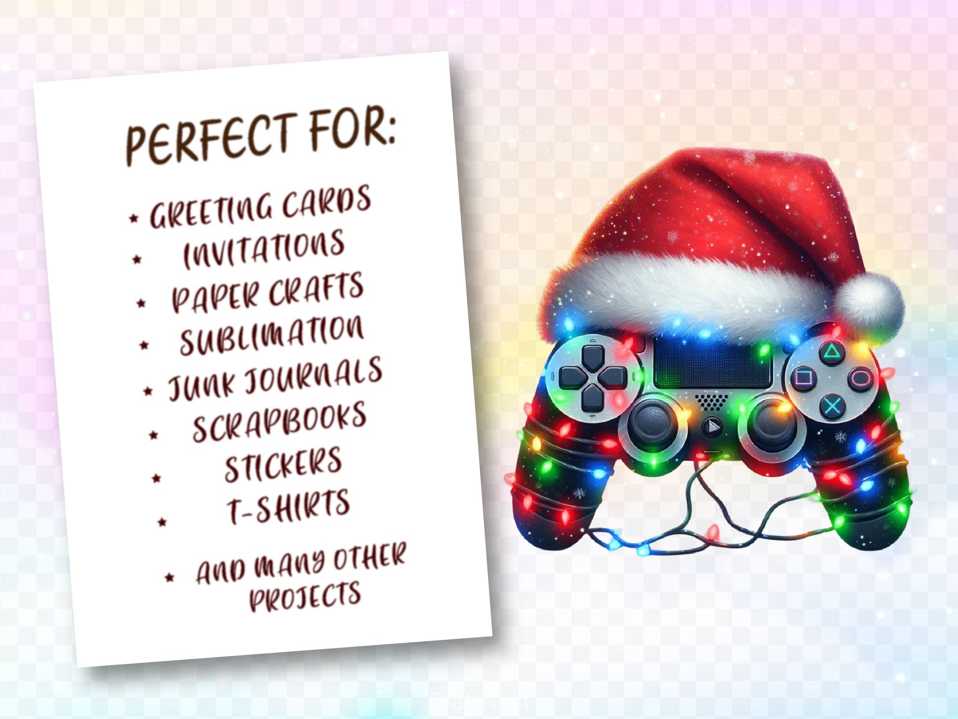 Christmas Game Controller Clipart Bundle - CraftNest - Digital Crafting and Art