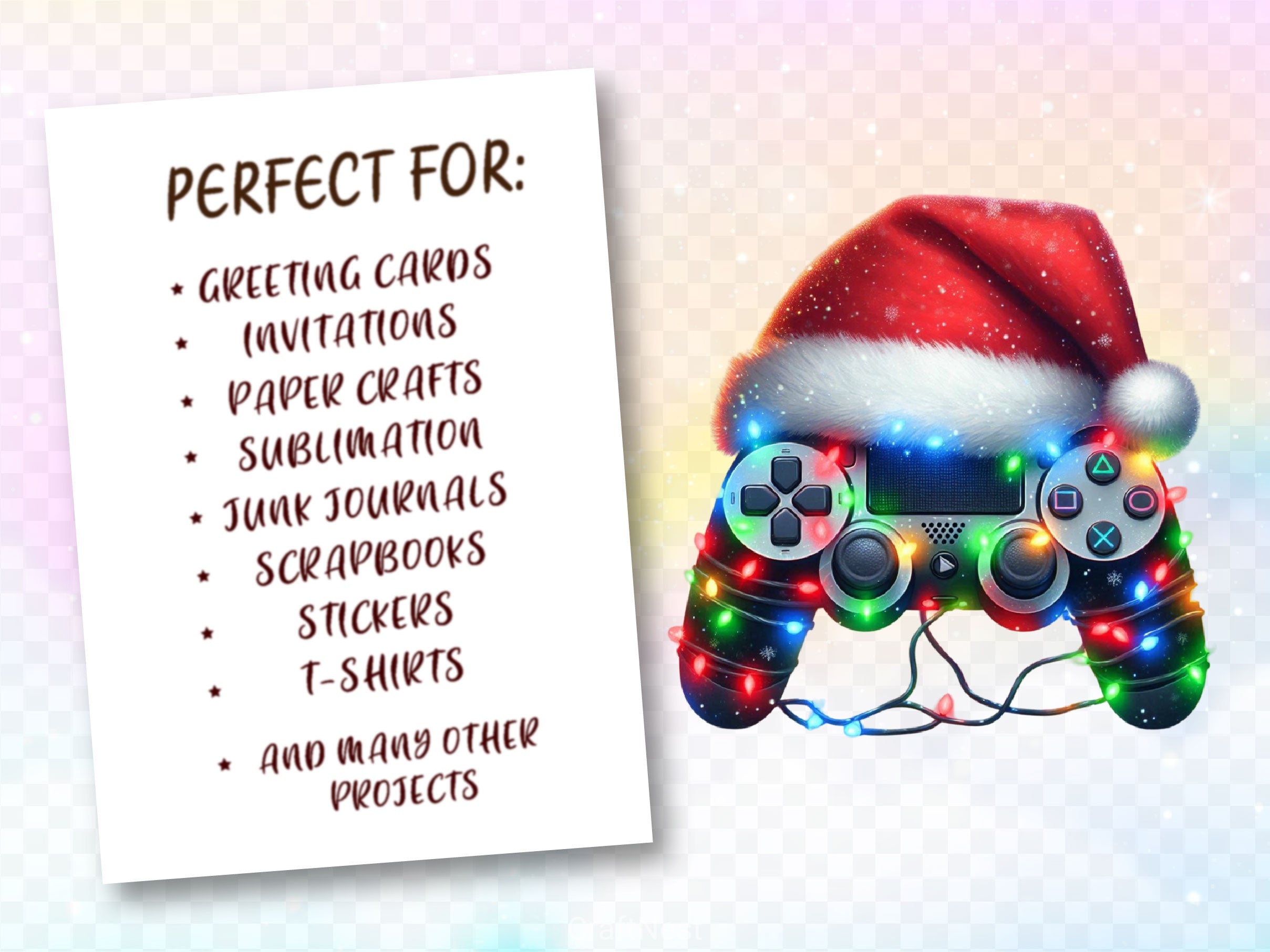 Christmas Game Controller Clipart Bundle - CraftNest - Digital Crafting and Art