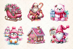 Retro Christmas Clipart Bundle 2 - CraftNest - Digital Crafting and Art