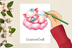 Lovely Baby Animal Sleeping Clipart Bundle 2 - CraftNest - Digital Crafting and Art