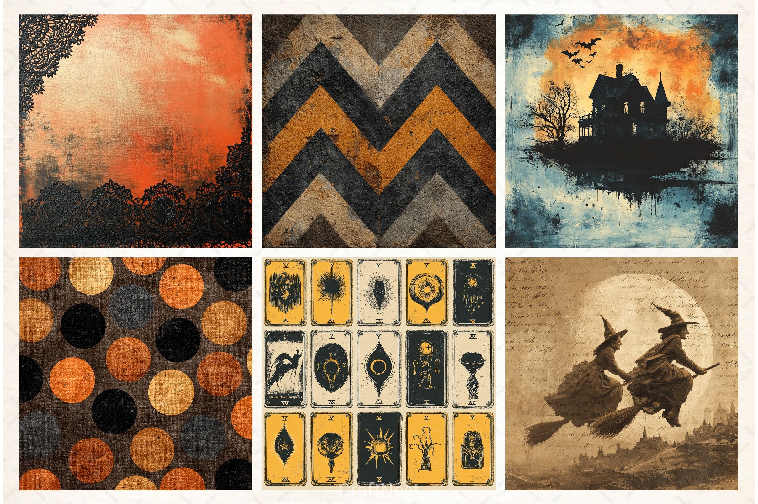 Vintage Halloween Clipart Bundle 10 - CraftNest - Digital Crafting and Art