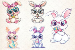 Funny Bunny Clipart Bundle - CraftNest - Digital Crafting and Art