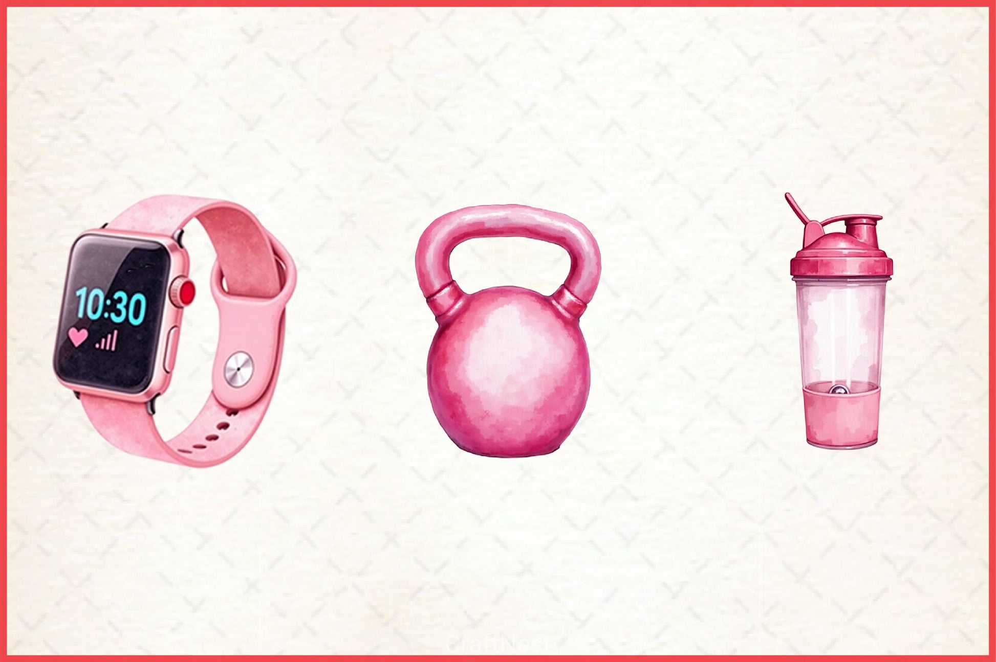 Gym Workout Clipart Bundle - CraftNest - Digital Crafting and Art