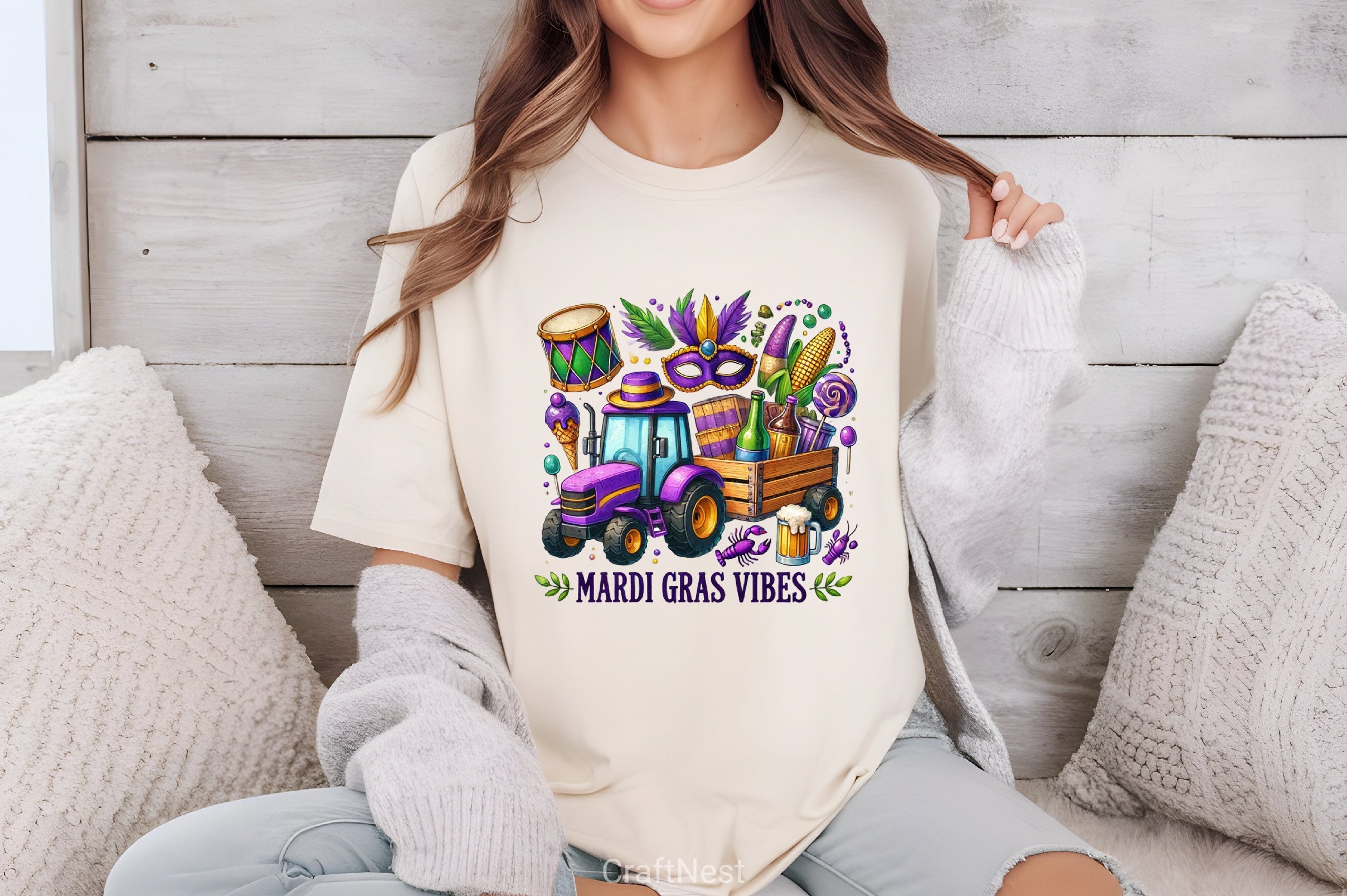 Mardi Gras Vibes Clipart Bundle - CraftNest - Digital Crafting and Art