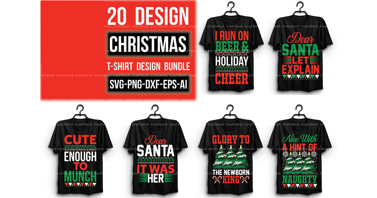 Christmas T-Shirt Design SVG Bundle 10