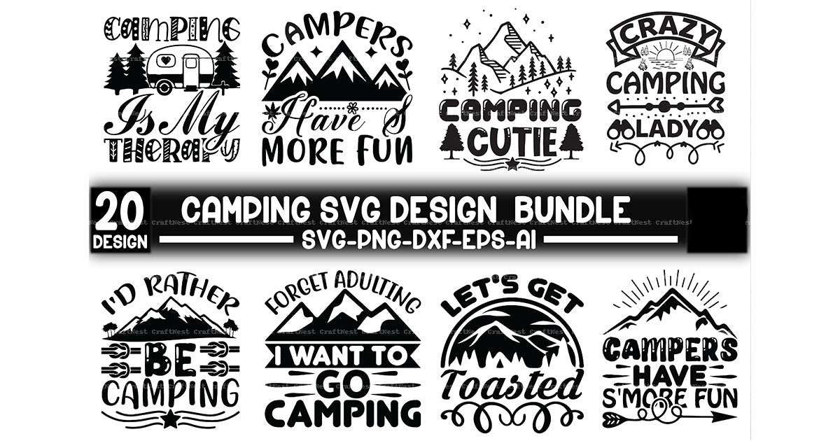 Camping Design SVG Bundle