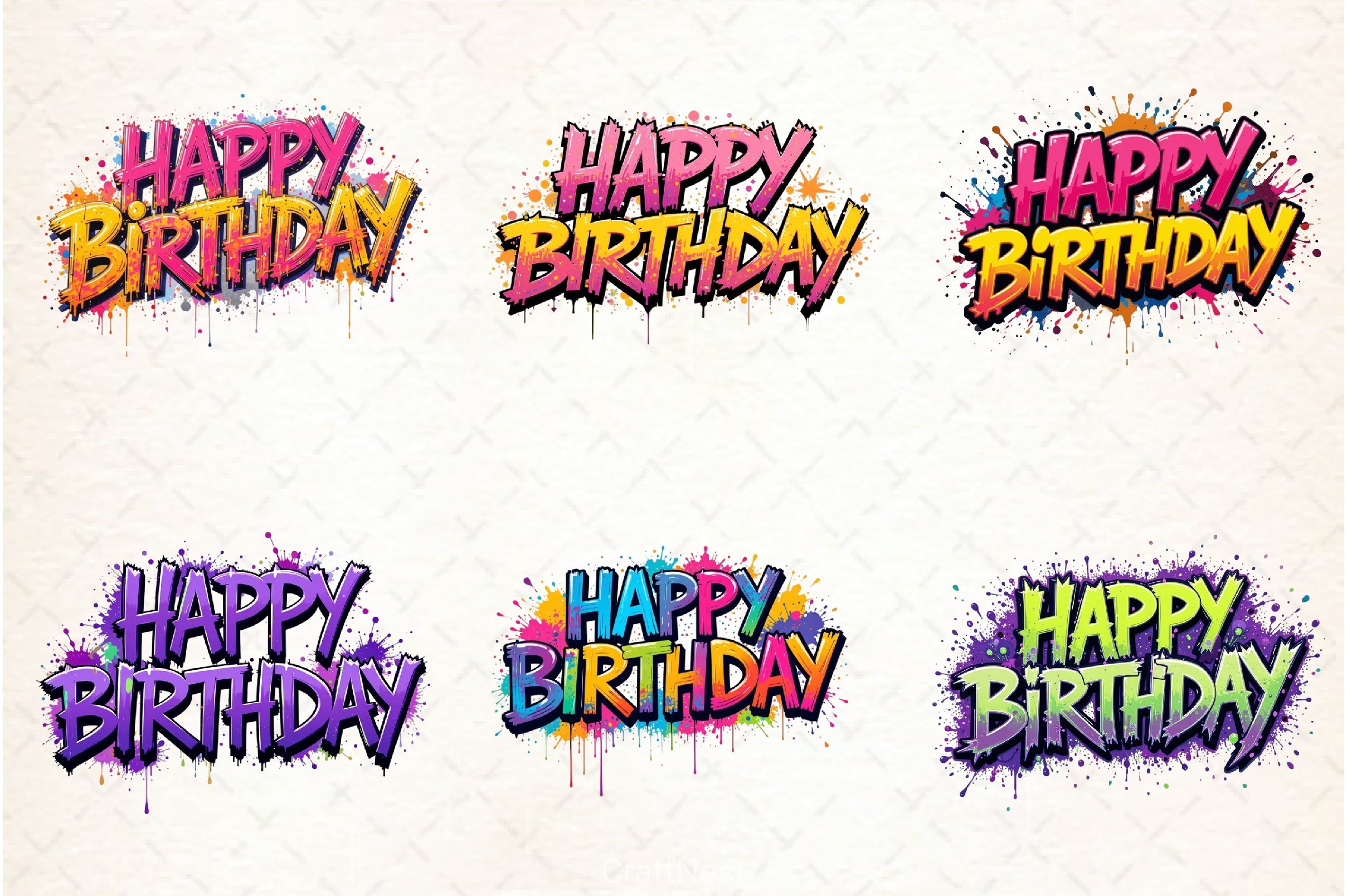 Happy Birthday Clipart Bundle - CraftNest - Digital Crafting and Art
