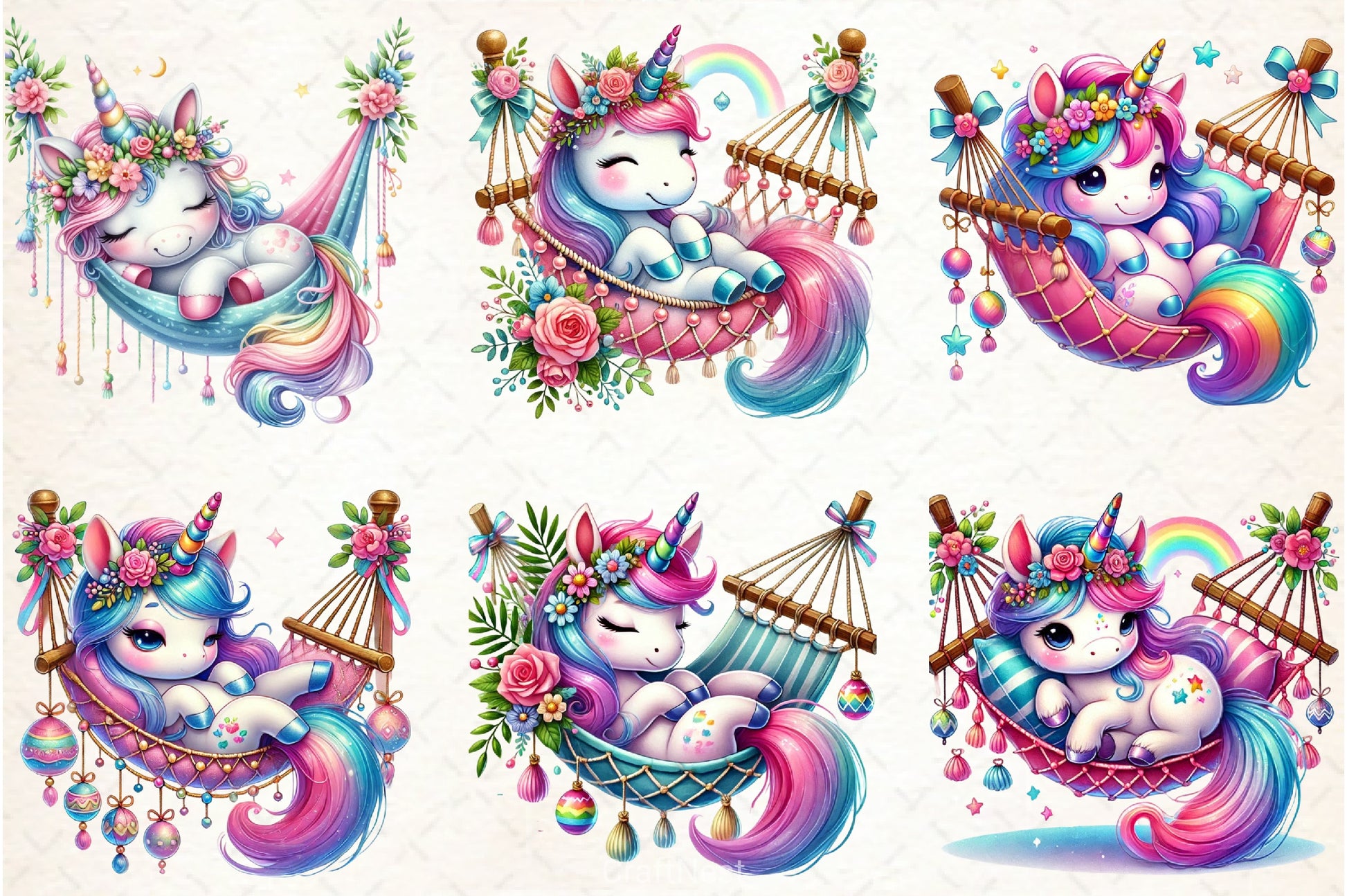 Unicorn Clipart Bundle - CraftNest - Digital Crafting and Art