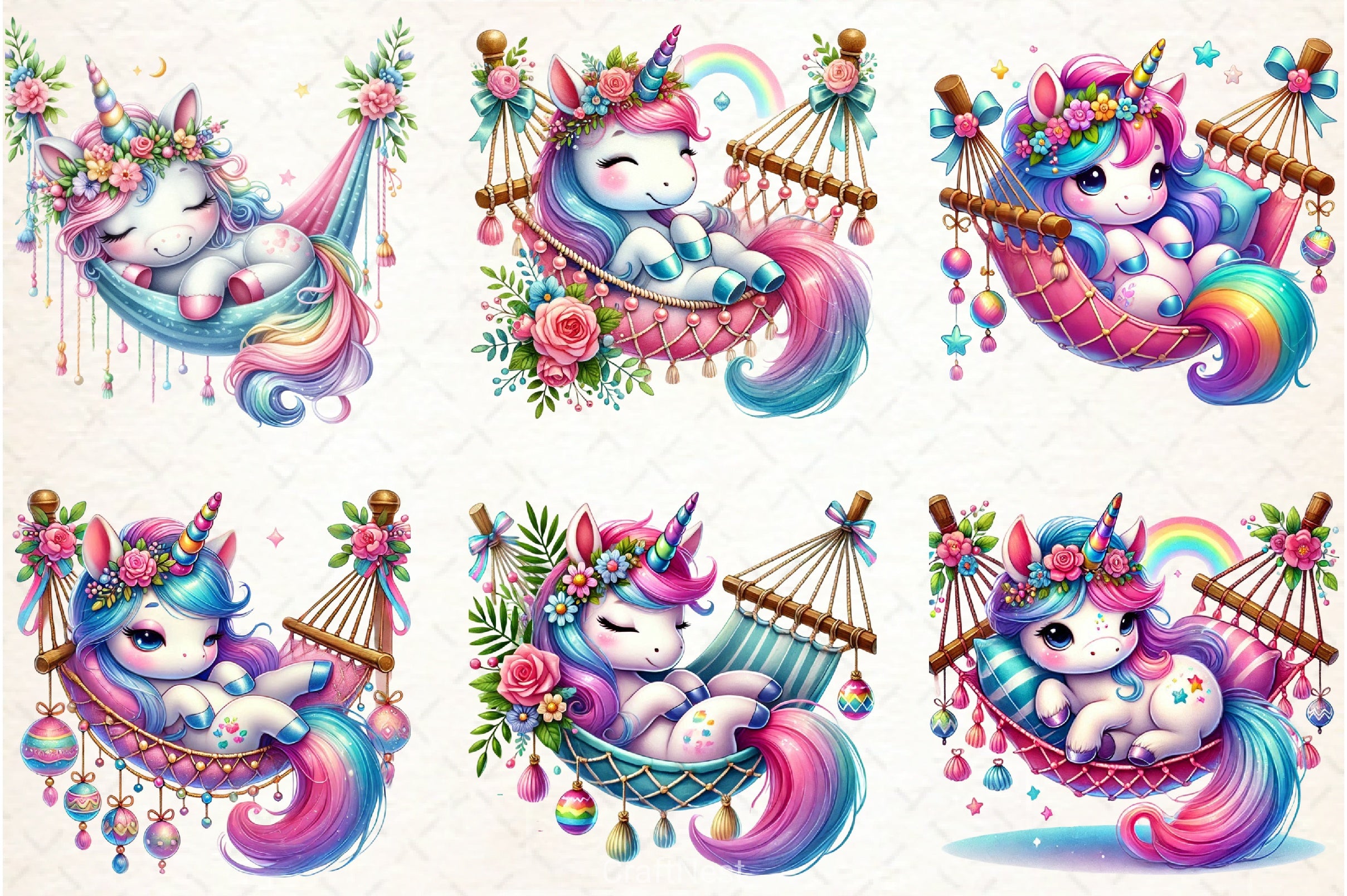 Unicorn Clipart Bundle - CraftNest - Digital Crafting and Art