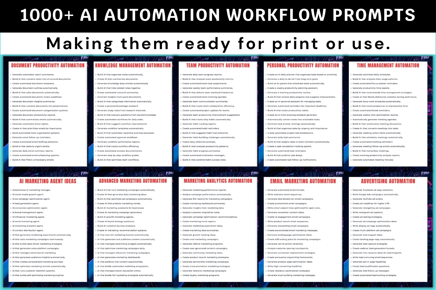 AI Automation Workflow Prompts