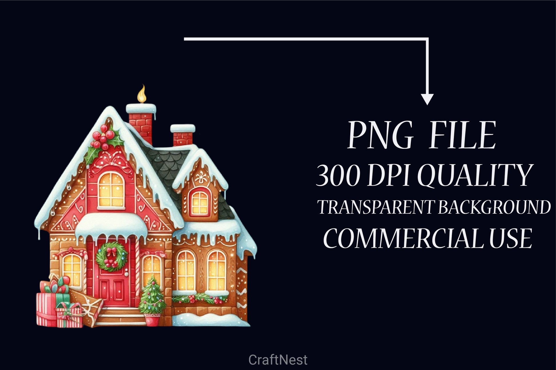 Christmas House Clipart Bundle 5 - CraftNest - Digital Crafting and Art