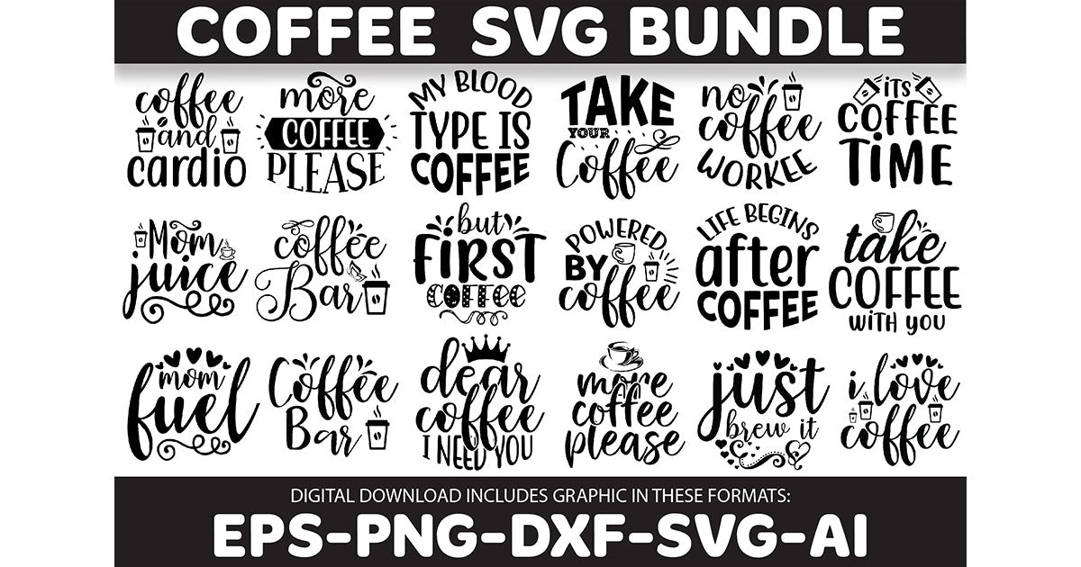 Coffee SVG Design SVG Bundle - CraftNest - Digital Crafting and Art