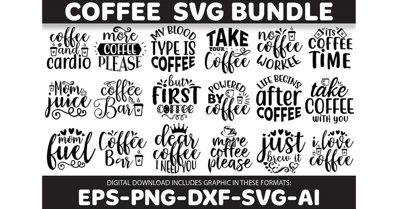 Coffee SVG Design SVG Bundle - CraftNest - Digital Crafting and Art
