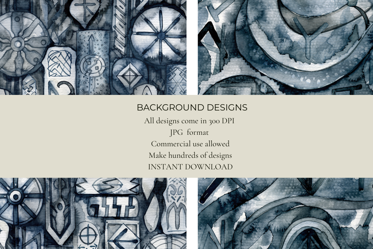 Mythic Runes Junk Journal Papers