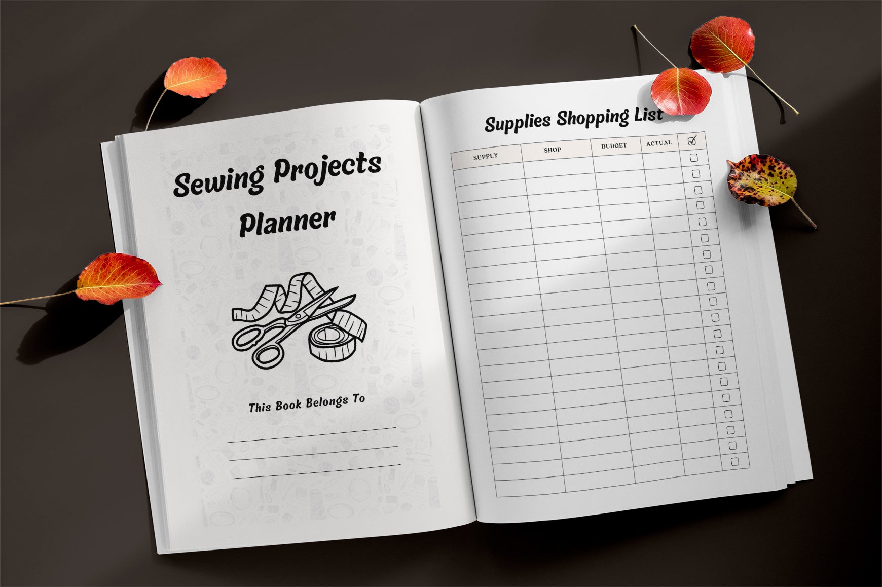 Sewing Projects Planner