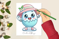 Easter Eggs Character Clipart Bundle - CraftNest - Digital Crafting and Art