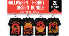 Halloween T-Shirt Bundle 3 - CraftNest - Digital Crafting and Art