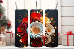 Flower Tumbler Wrap Bundle 6 - CraftNest - Digital Crafting and Art