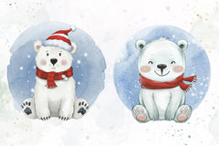 Christmas Polar Bear Clipart Bundle 3 - CraftNest - Digital Crafting and Art