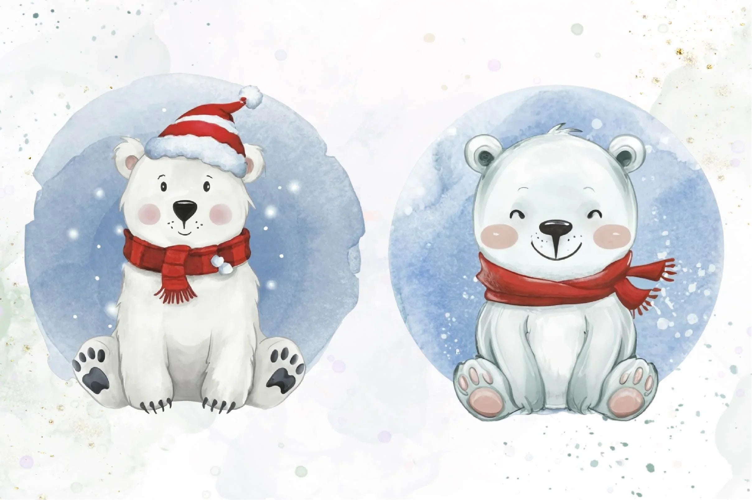 Christmas Polar Bear Clipart Bundle 3 - CraftNest - Digital Crafting and Art