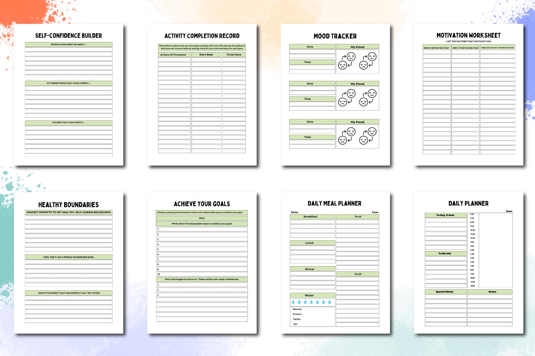 Life Self-Help Planner