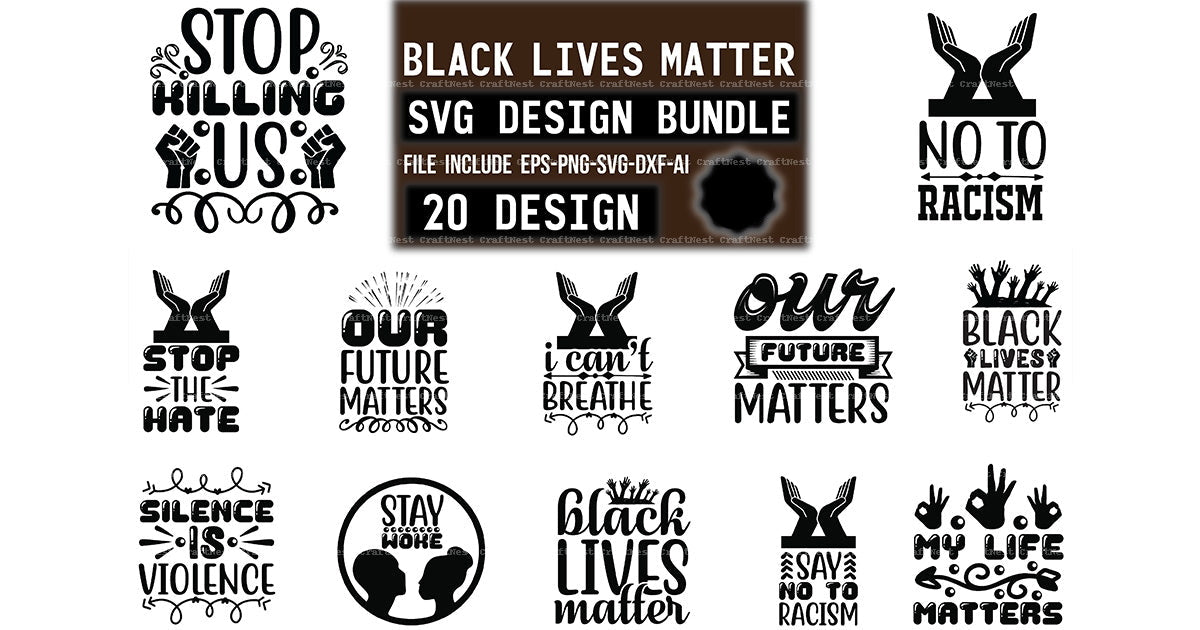 Black Lives Matter SVG Design Bundle
