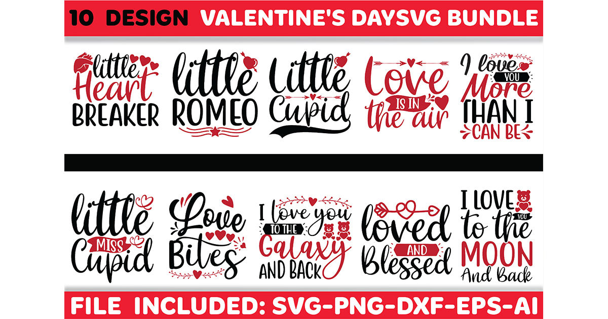 Valentine SVG Bundle 10 - CraftNest - Digital Crafting and Art