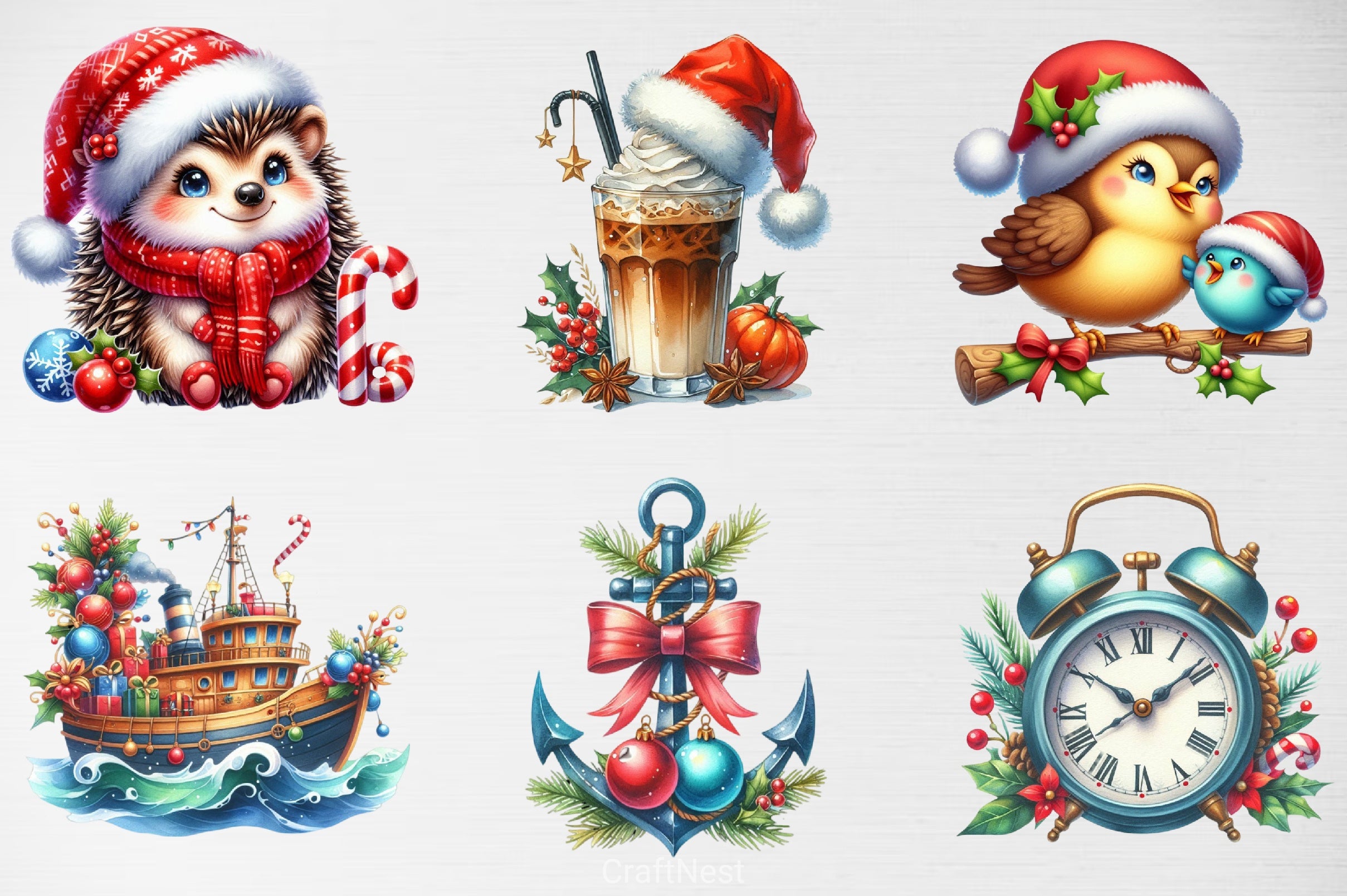 Christmas Clipart Bundle 49 - CraftNest - Digital Crafting and Art