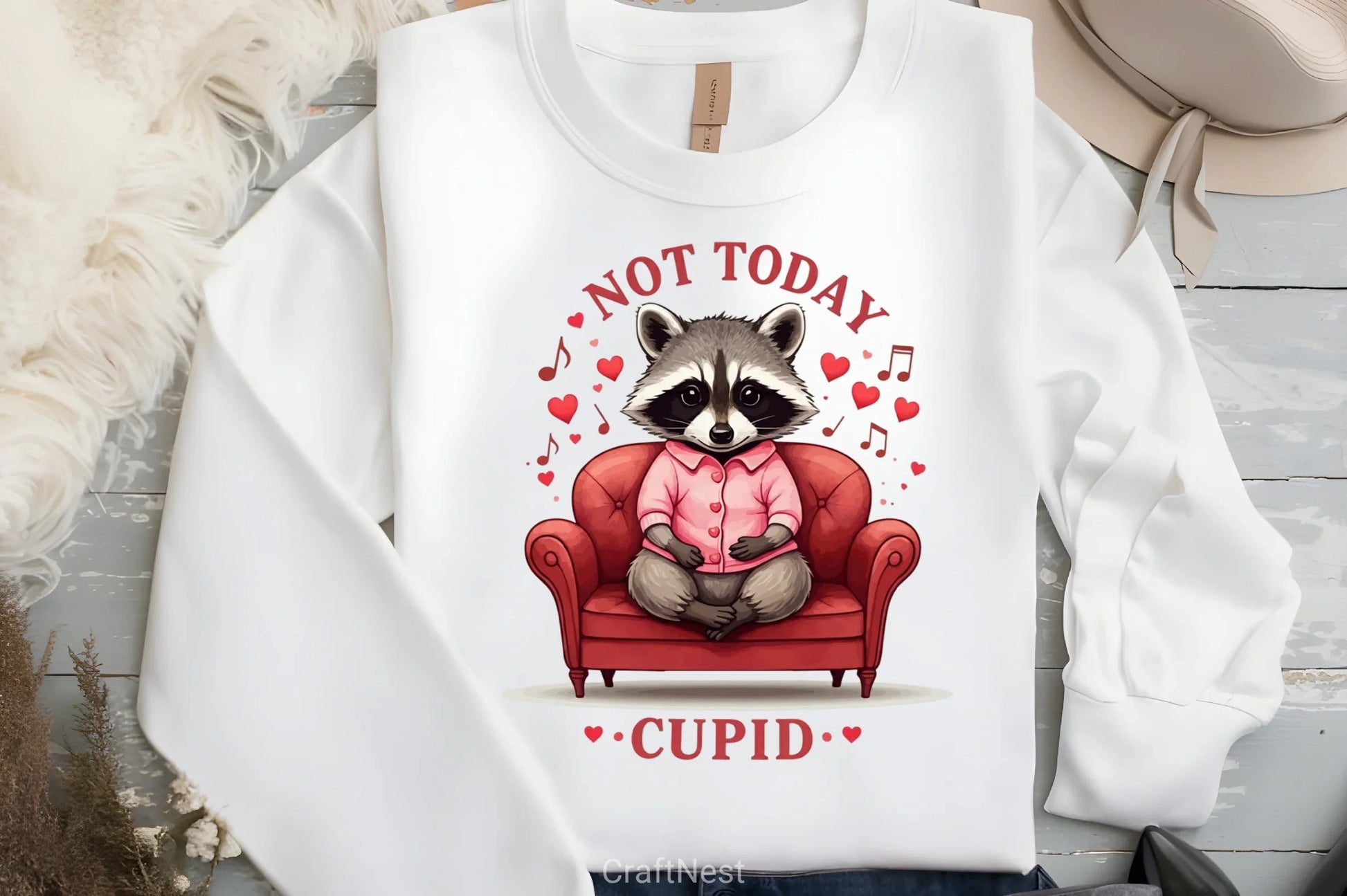 Not Today Cupid Raccoon Clipart Bundle 2 - CraftNest - Digital Crafting and Art