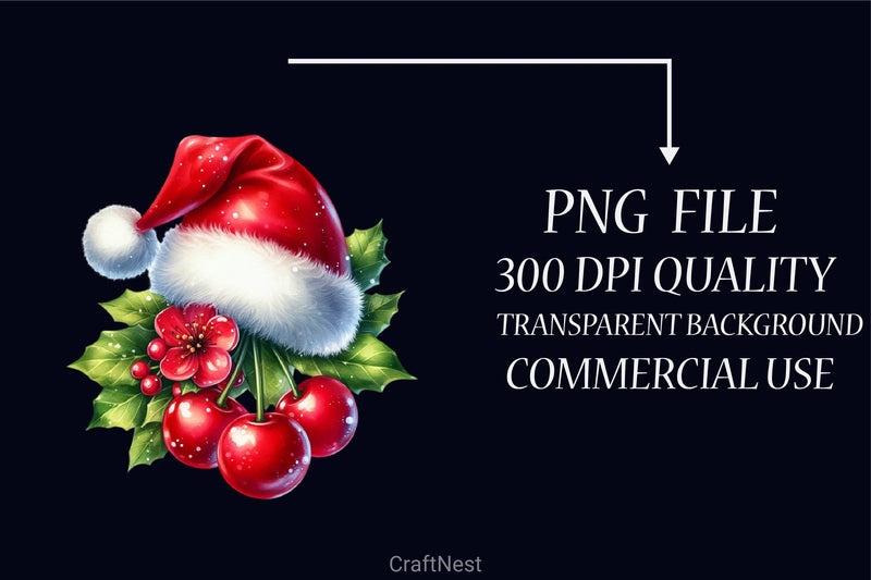 Christmas Fruit Clipart Bundle - CraftNest - Digital Crafting and Art