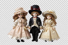 Victorian Doll Clipart Bundle - CraftNest - Digital Crafting and Art