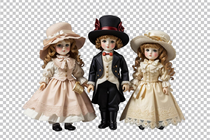 Victorian Doll Clipart Bundle - CraftNest - Digital Crafting and Art